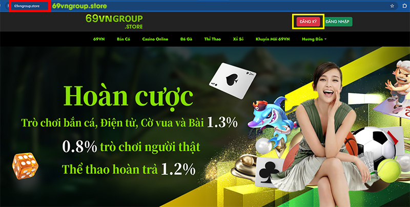 Link đăng ký 69VN chính thức mới nhất 2024